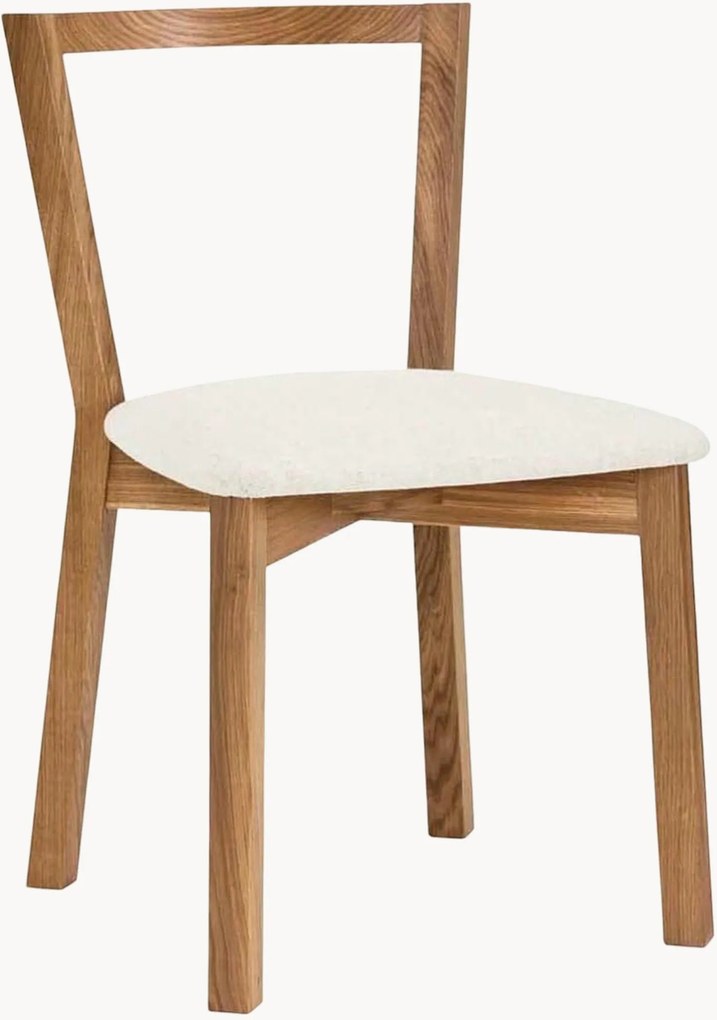 Sedia imbottita in legno di quercia Cee