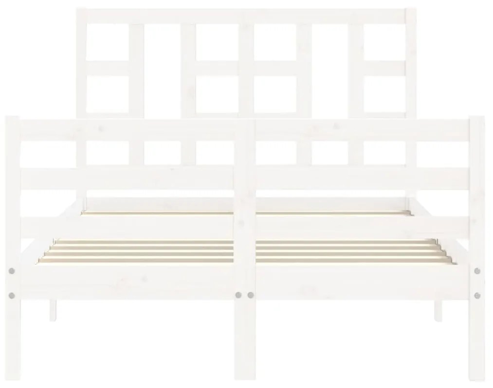 Giroletto con Testiera Bianco Small Double Legno Massello