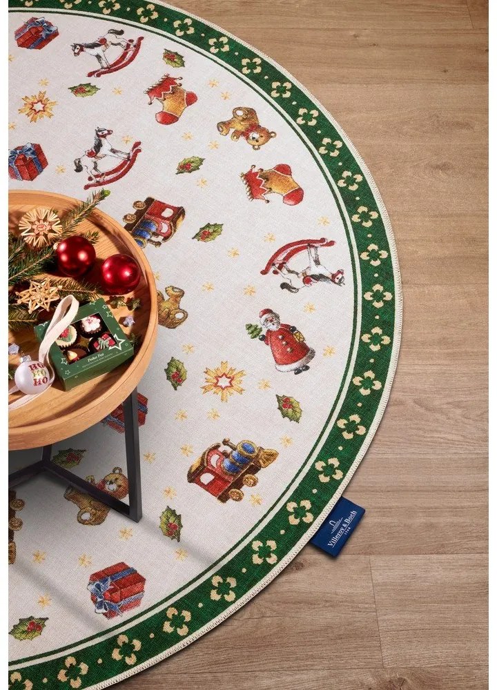 Tappeto rotondo verde con motivo natalizio ø 150 cm Green Christmas - Villeroy&Boch