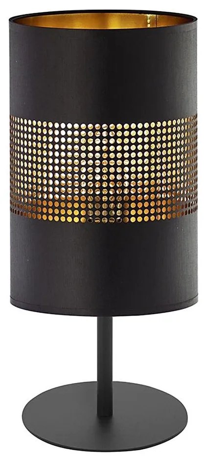 Lampada da tavolo  BOGART 1xE27/15W/230V nero/oro