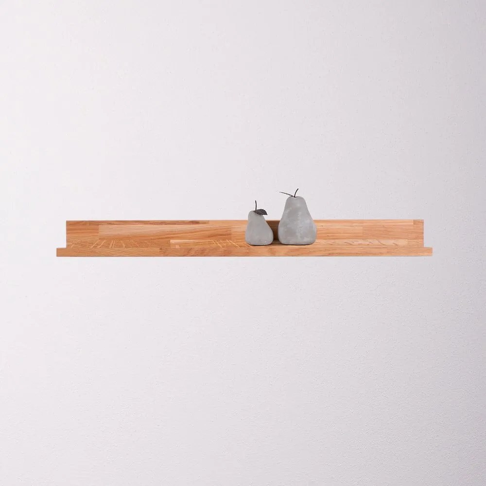 Mensola di colore naturale in rovere massiccio 80 cm Kalle – Interia Home & Living