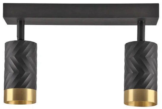 Faretto ARRAS 2xGU10/10W/230V nero