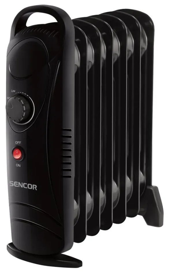Sencor - Radiatore ad olio a 7 elementi 700W/230V nero
