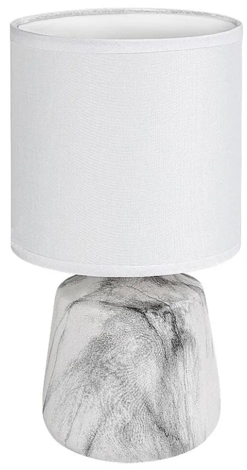 Rabalux 74067 - Lampada da tavolo NALISA 1xE14/40W/230V bianca/effetto marmo