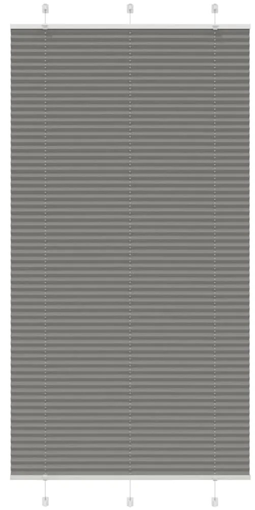 Tenda Plissettata Antracite 105x200cm Larghezza Tessuto 104,4cm /