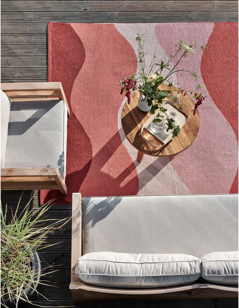 Tappeto da interno/esterno rosso 70x100 cm Urvi Fire – Pappelina