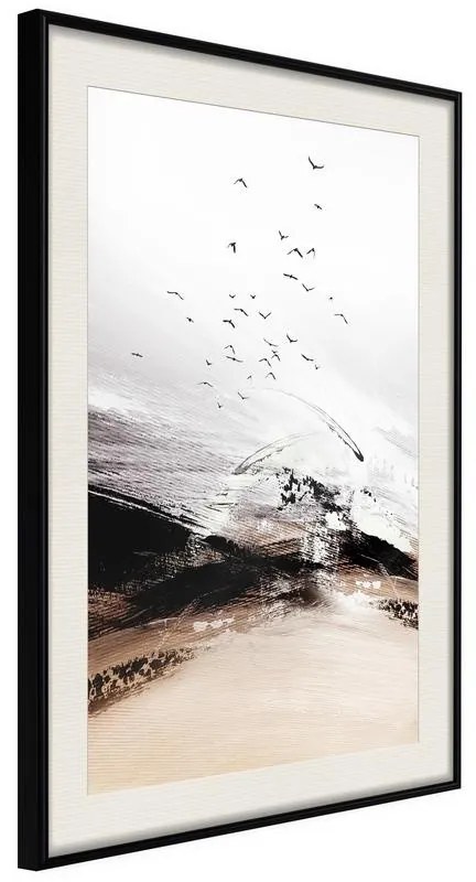 Poster  Flight into the Unknown  Cornice Quadri Cornice nera con pass-partout, Larghezza x Altezza Home decor 40x60