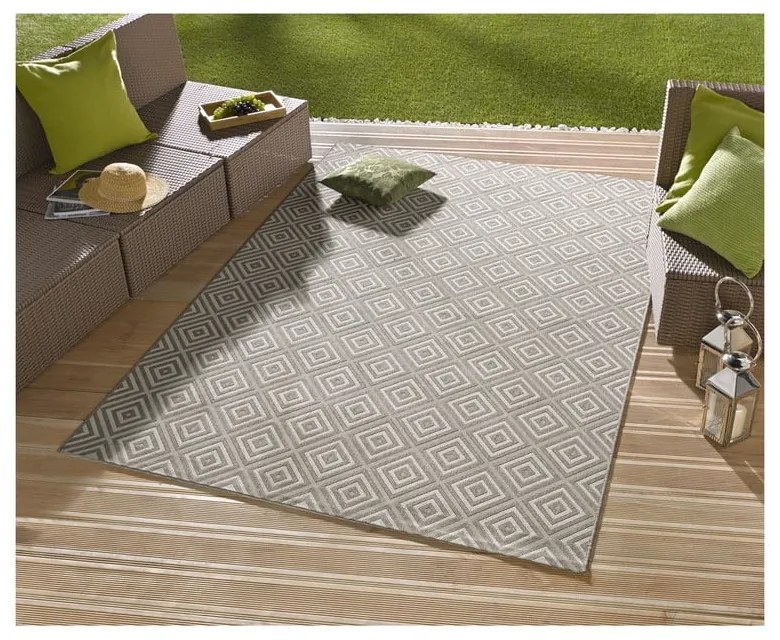 Tappeto grigio per esterni , 200 x 290 cm Karo - NORTHRUGS