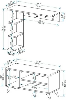 Mobile Ingresso Ad Angolo Con Appendiabiti E Scarpiera Effetto Legno E Antracite Samle