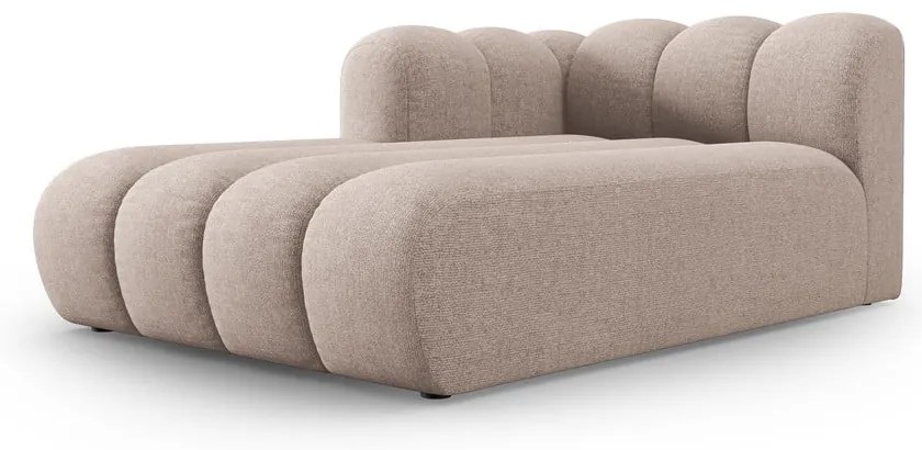 Chaise longue componibile beige (con penisola a sinistra) Lupine – Micadoni Home