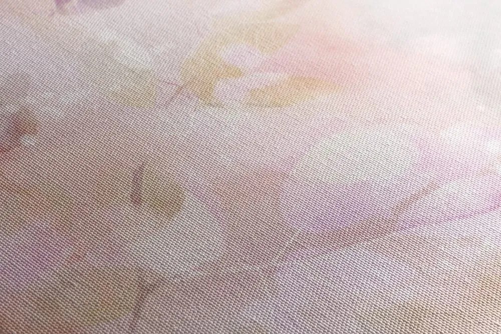 Quadro su tela – Foglie pastello