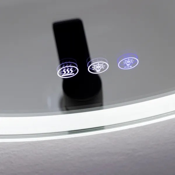 Brilagi - Specchio LED RGBW dimmerabile riscaldato con retroilluminazione AVA PRO LED/18W/230V Ø 60 cm IP44