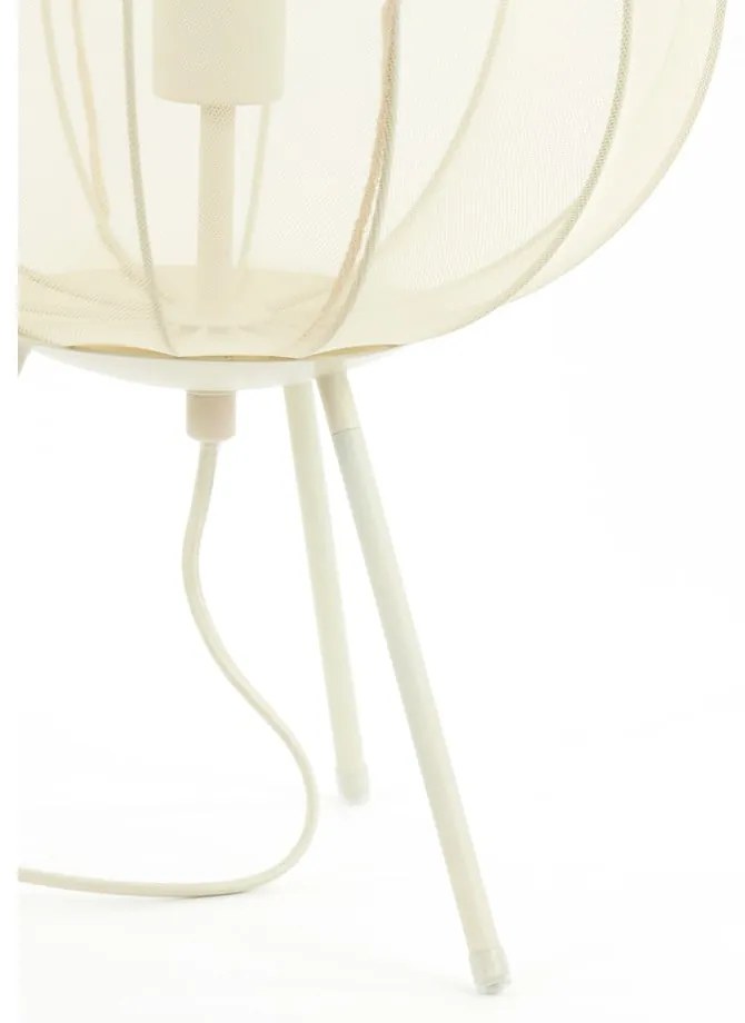 Lampada da tavolo color crema (altezza 60 cm) Plumeria - Light & Living