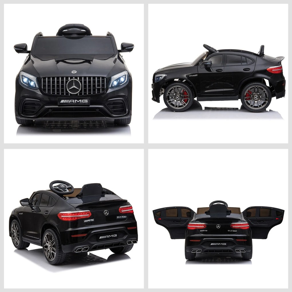 Macchina Elettrica per Bambini 12V con Licenza Mercedes GLA 45 AMG Nera...