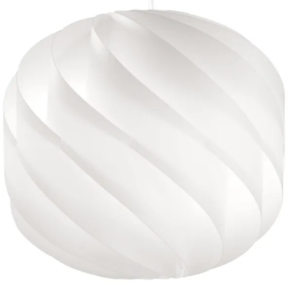 Sospensione Moderna Globe Polilux ® Bianco E Metallo Cromo 1 Luce E27 D40Cm