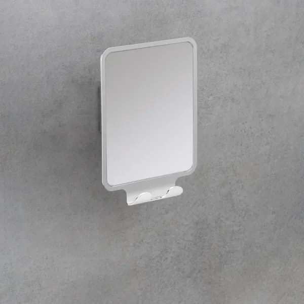 WENKO 22693100 - Specchio cosmetico VACUUM-LOC QUADRO ED 14x19,5 cm cromo lucido