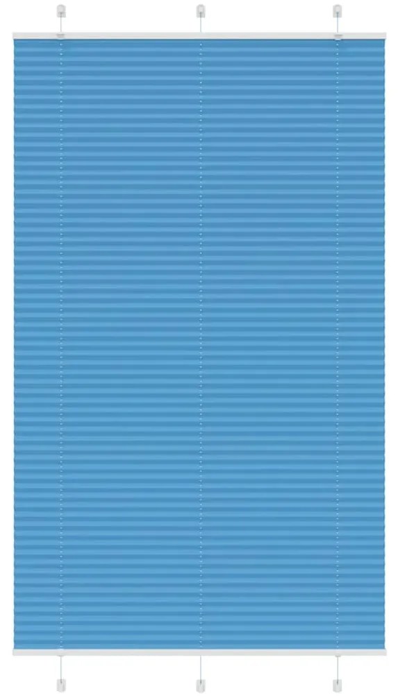 Tenda Plissettata Blu 120x200 Cm Larghezza Tessuto 119,4 Cm /