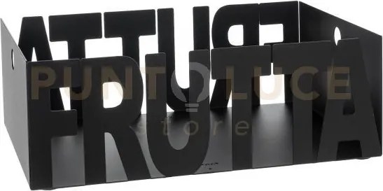 Fruttiera letter nero