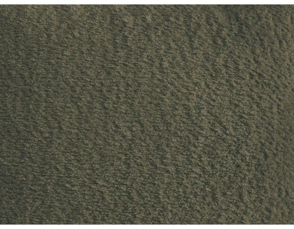 Divano angolare color kaki allungabile/con contenitore (con penisola a destra/con chaise lounge) con rivestimento in bouclé Roxelane – Bobochic Paris