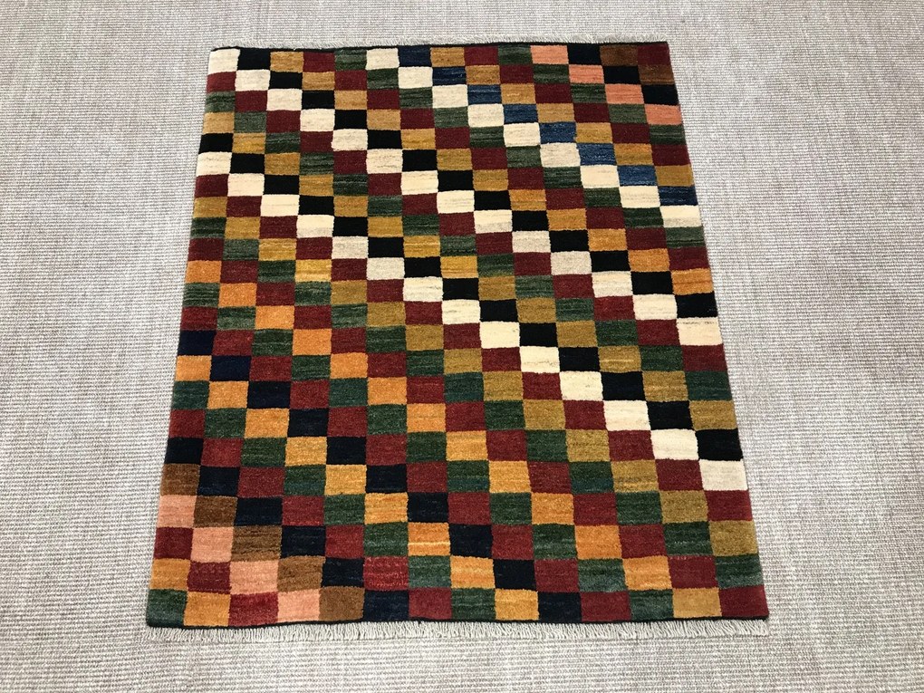 Gabbeh Tappeto 120x100 (Iran) Annodato A Mano