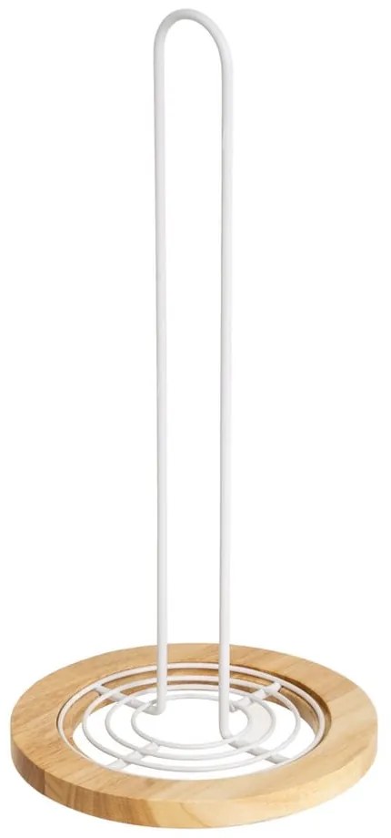 Portarotolo da cucina verticale bianco/di colore naturale in metallo ø 15 cm – Casa Selección