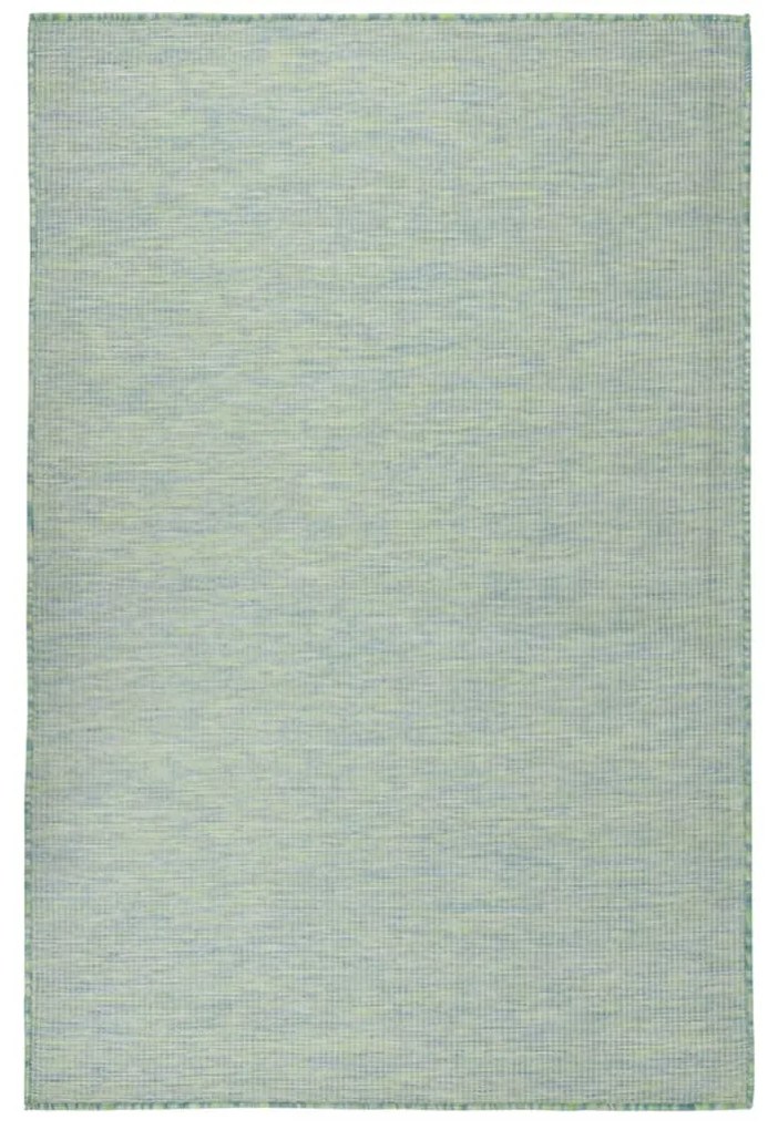 Tappeto Da Esterni A Tessitura Piatta 120x170 Cm Turchese /