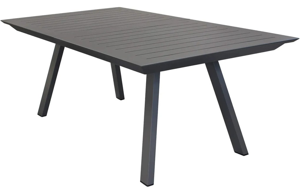 SPLENDOR - set tavolo in alluminio cm 200/300 x 110 x 75 h con 6 poltrone Splendor