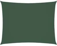 Parasole a Vela Oxford Rettangolare 3,5x4,5 m Verde Scuro cod mxl 9663