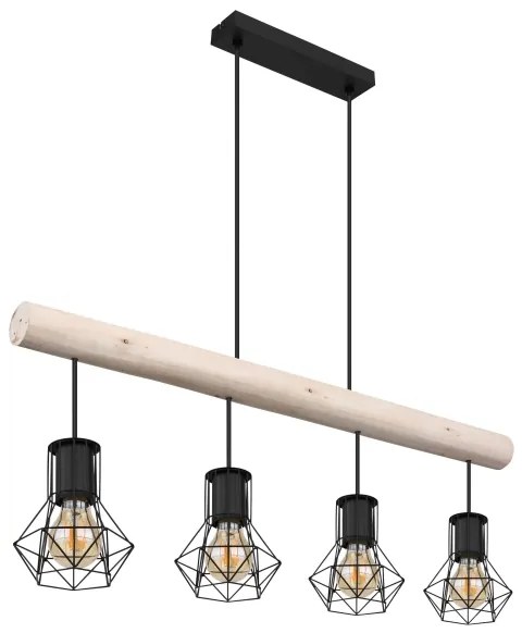 Globo 54017-4H3 - Lampadario a sospensione con filo PRISKA 4xE27/40W/230V