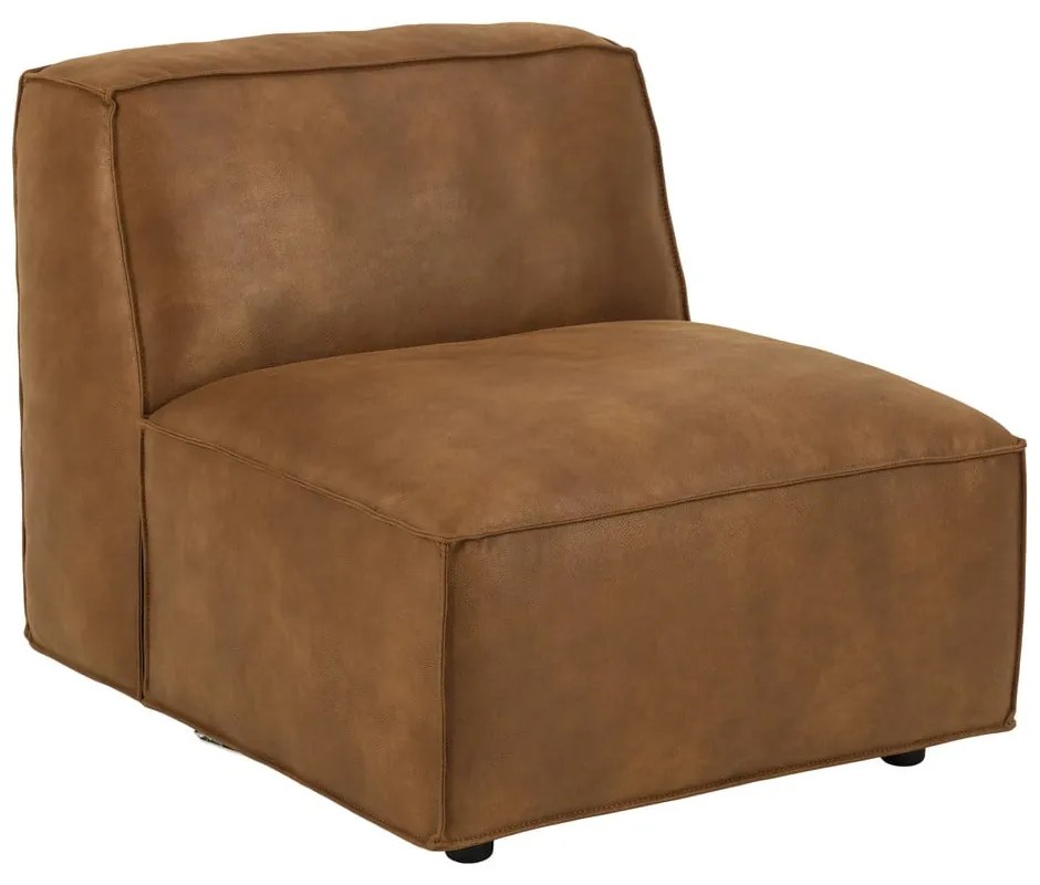 Modulo divano marrone cognac (parte centrale) Fairfield Kentucky - Bonami Selection