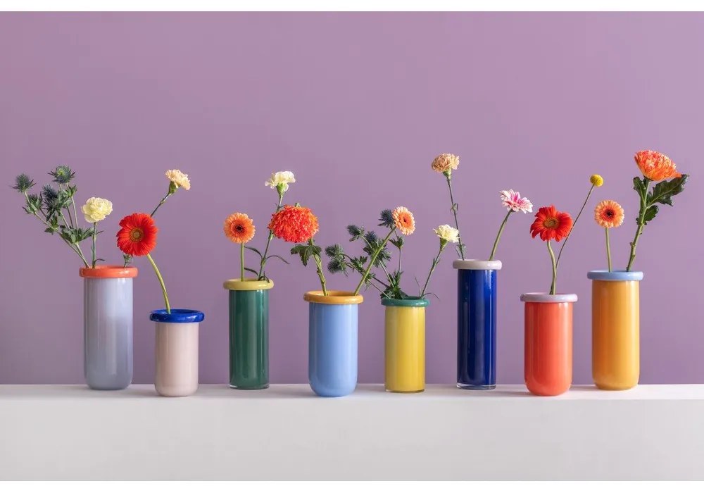 Vaso color senape in vetro (altezza totale 30,5 cm) Plegado – PT LIVING