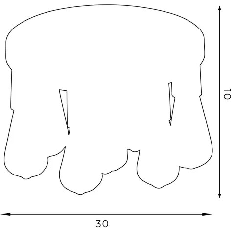 Faretto FILO 7xE27/60W/230V nero