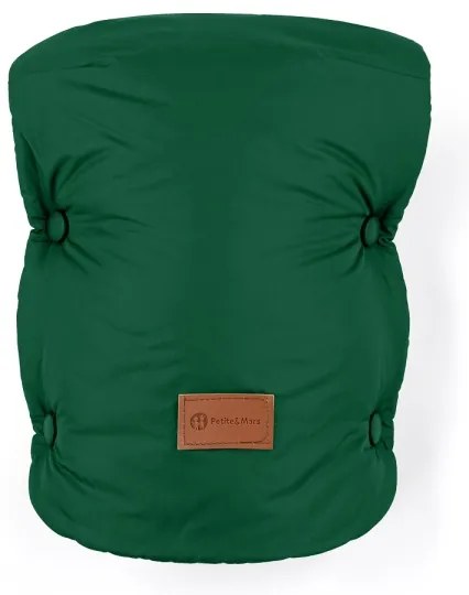 PETITE&MARS - SET Coprigambe per bambini 3in1 JIBOT + stroller mano muff verde