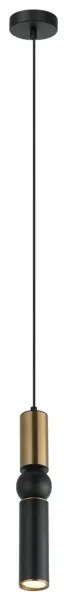ITALUX PND-14290-1-BRO-BK - Lampadario a sospensione con filo ISIDORA 1xGU10/25W/230V nero/bronzo