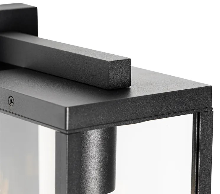 Applique da esterno nera con sensore di movimento IP44 - Charlois