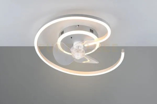 Lundqvist plafoniera led 2.700 - 6.500 k 3800lm 32w con ventilatore...
