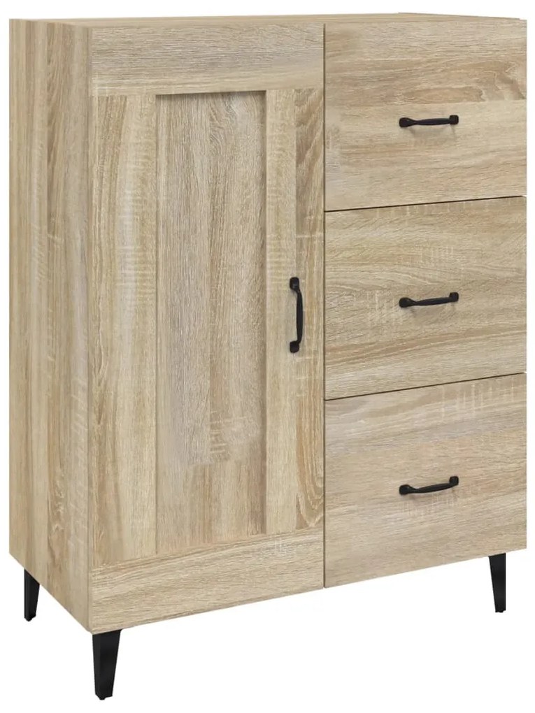 Credenza rovere sonoma 69,5x34x90 cm in legno multistrato