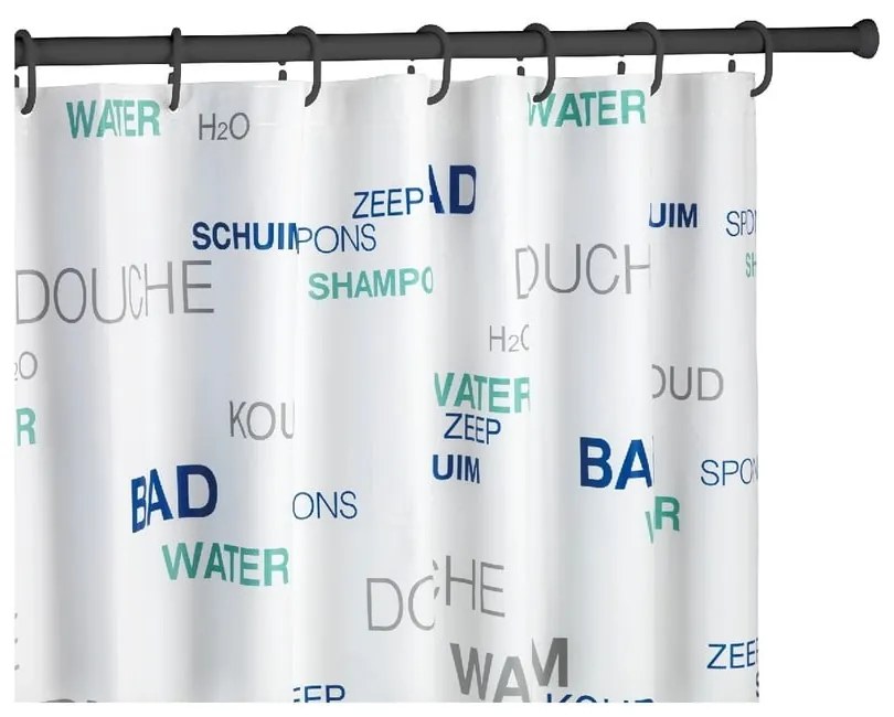 Asta telescopica nera per tenda da doccia, lunghezza 110 - 185 cm - Wenko