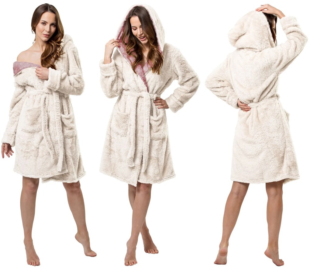 Accappatoio Jordan Ecru Pink L