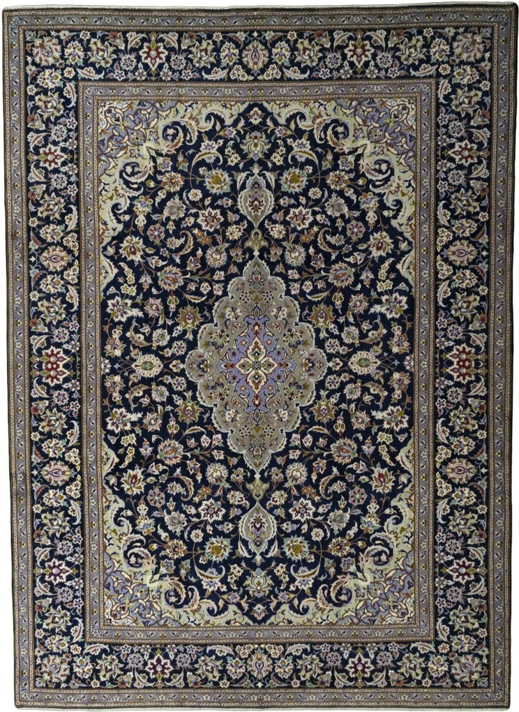 Najafabad Tappeto 300 x 410 Blu (Iran) Annodato A Mano