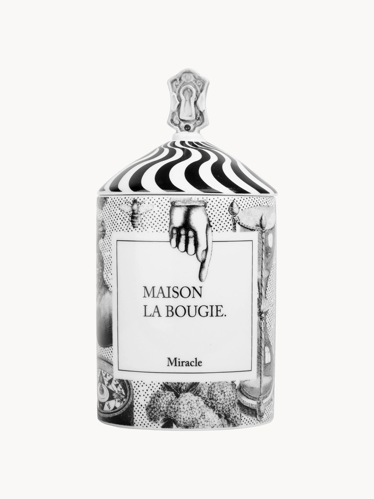 Candela profumata fatta a mano Miracle (ambra, rosa & patchouli)