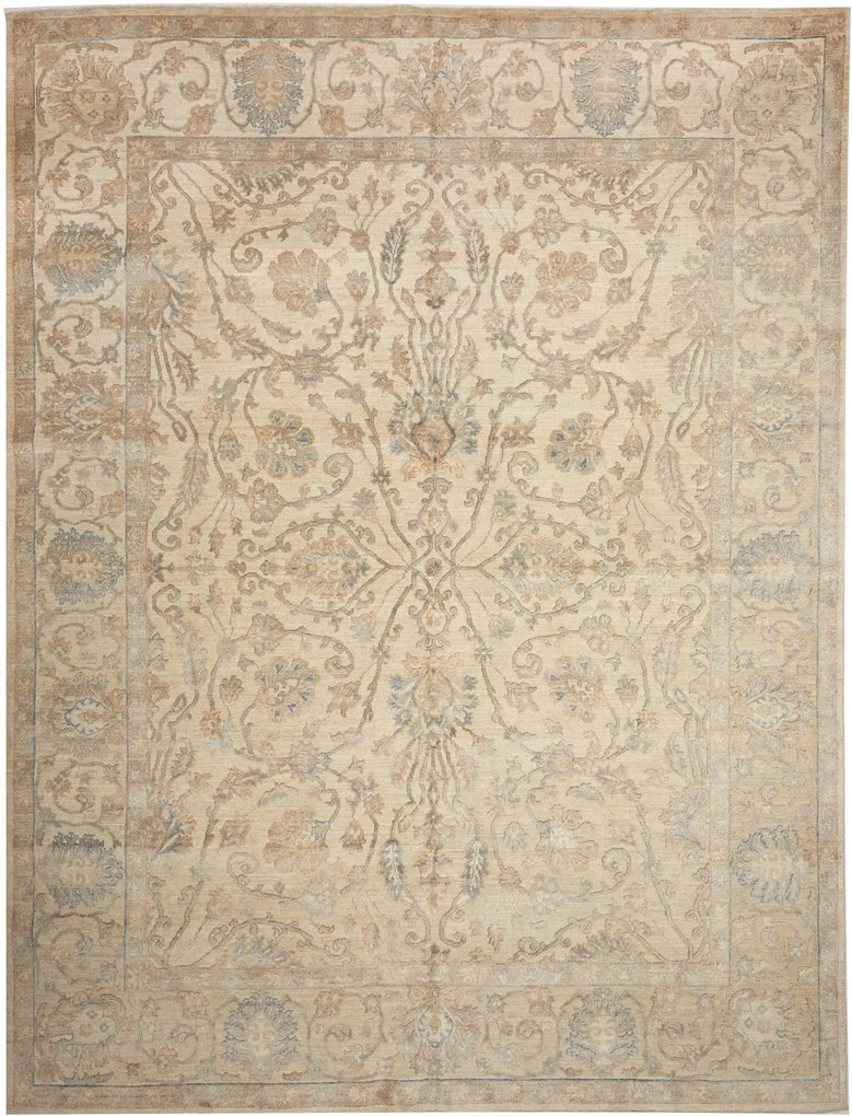 Ziegler Tappeto 360x280 Beige (Pakistan) Annodato A Mano