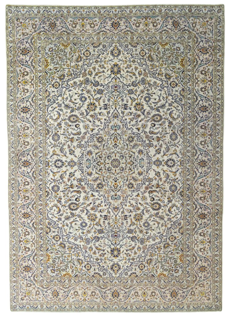 Kashan Tappeto persiano 250x350 Beige (Iran) Annodato A Mano