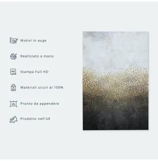 Quadro Klimt ispirazione  Bacio Standard 60x40