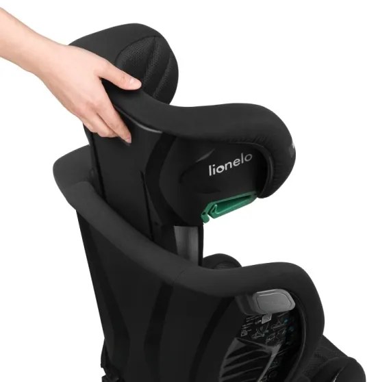 Lionelo - Seggiolino auto IGO i-Size 100-150 cm Nero Carbonio