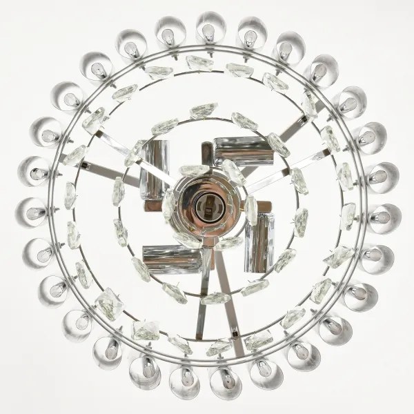 Brilagi - Lampadario a catena ECLIPSE 5xE14/10W/230V Ø 38 cm argento