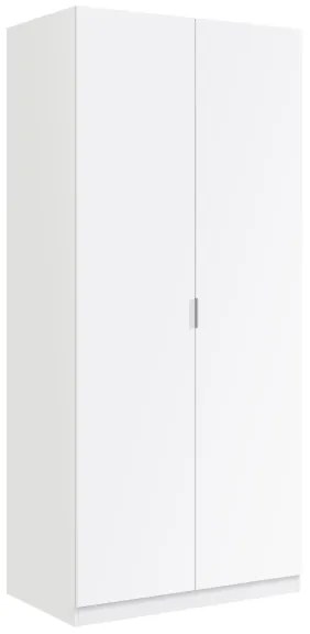 Armadio Guardaroba 2 Ante Con Barra Appendiabiti 81x52x180H Bianco