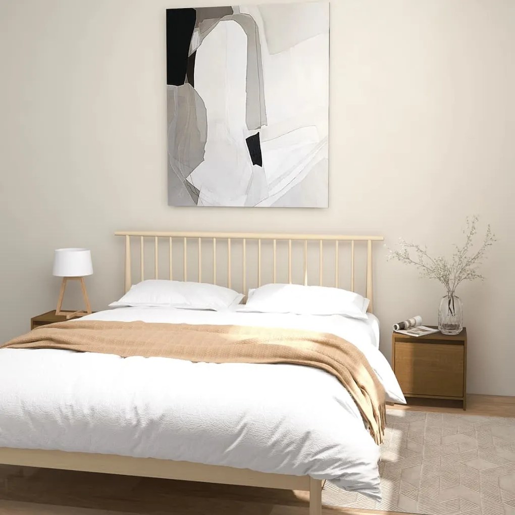 Comodini 2 Pz Ambra 40x30,5x40 Cm İn Legno Massello Di Pino /