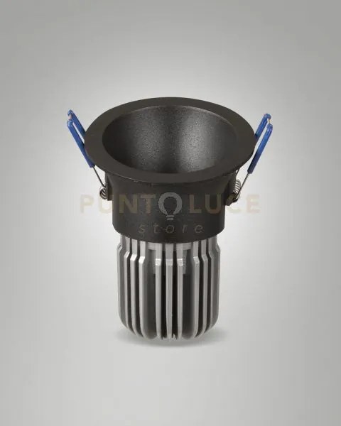 Toodle faretto incasso tondo asimmetrico 4000k 1270lm 11w nero dimm...