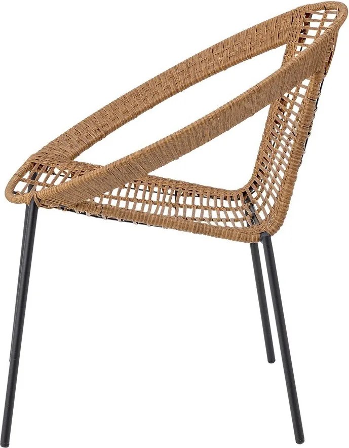 Set di mobili da giardino di colore naturale in rattan artificiale per 2 persone Dudine – Bloomingville